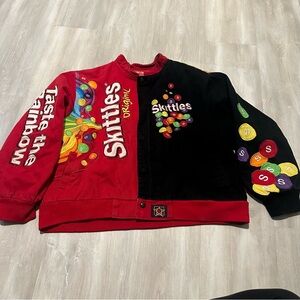 JH Original Skittles Taste The Rainbow Jacket Sz 2XL 13-14 Woman’s Sz L-XL